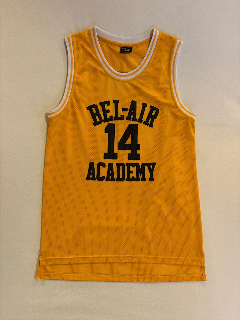 Bel-Air Academy #14 Smith Basketball Jersey Orange Y2K Fresh Prince Style L